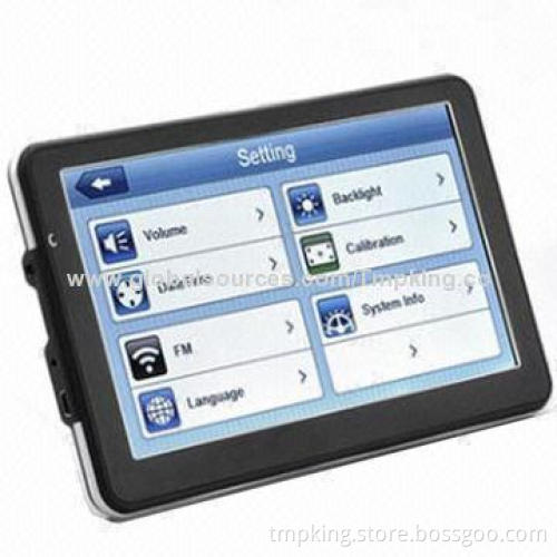 Free Map 7-inch DVR Car GPS Navigation, TFT Touch Screen, Built-in 4GB Supports FM, MP3/Video Player